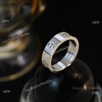 TOP Replica S925 silver Cartier Love Ring Wide style Replica Wedding Ring